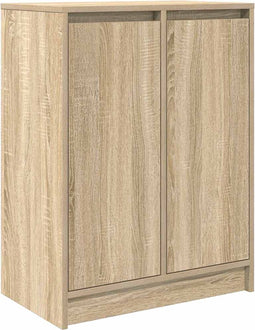 vidaXL - Dressoir - 57x34x76 - cm - bewerkt - hout - sonoma - eikenkleurig