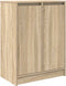 vidaXL - Dressoir - 57x34x76 - cm - bewerkt - hout - sonoma - eikenkleurig