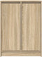 vidaXL - Dressoir - 57x34x76 - cm - bewerkt - hout - sonoma - eikenkleurig