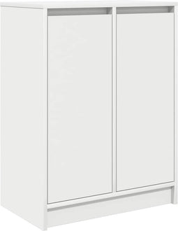 vidaXL - Dressoir - 57x34x76 - cm - bewerkt - hout - wit