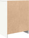 vidaXL - Dressoir - 57x34x76 - cm - bewerkt - hout - wit