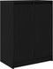 vidaXL - Dressoir - 57x34x76 - cm - spaanplaat - zwart - eikenkleurig