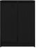 vidaXL - Dressoir - 57x34x76 - cm - spaanplaat - zwart - eikenkleurig