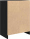 vidaXL - Dressoir - 57x34x76 - cm - spaanplaat - zwart - eikenkleurig