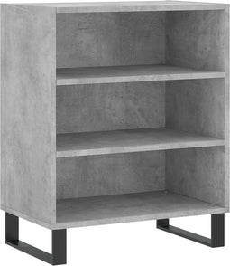 vidaXL - Dressoir - 57x35x70 - cm - bewerkt - hout - betongrijs