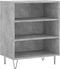 vidaXL - Dressoir - 57x35x70 - cm - bewerkt - hout - betongrijs