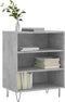 vidaXL - Dressoir - 57x35x70 - cm - bewerkt - hout - betongrijs