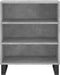 vidaXL - Dressoir - 57x35x70 - cm - bewerkt - hout - betongrijs