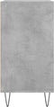 vidaXL - Dressoir - 57x35x70 - cm - bewerkt - hout - betongrijs