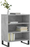 vidaXL - Dressoir - 57x35x70 - cm - bewerkt - hout - betongrijs