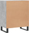 vidaXL - Dressoir - 57x35x70 - cm - bewerkt - hout - betongrijs