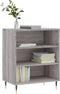 vidaXL - Dressoir - 57x35x70 - cm - bewerkt - hout - grijs - sonoma - eikenkleurig