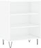 vidaXL - Dressoir - 57x35x70 - cm - bewerkt - hout - hoogglans - wit