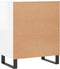 vidaXL - Dressoir - 57x35x70 - cm - bewerkt - hout - hoogglans - wit