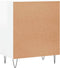 vidaXL - Dressoir - 57x35x70 - cm - bewerkt - hout - hoogglans - wit
