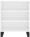 vidaXL - Dressoir - 57x35x70 - cm - bewerkt - hout - hoogglans - wit