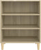 vidaXL - Dressoir - 57x35x70 - cm - bewerkt - hout - sonoma - eikenkleurig