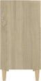 vidaXL - Dressoir - 57x35x70 - cm - bewerkt - hout - sonoma - eikenkleurig