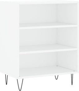 vidaXL - Dressoir - 57x35x70 - cm - bewerkt - hout - wit