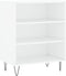 vidaXL - Dressoir - 57x35x70 - cm - bewerkt - hout - wit