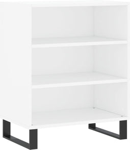 vidaXL - Dressoir - 57x35x70 - cm - bewerkt - hout - wit