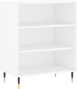 vidaXL - Dressoir - 57x35x70 - cm - bewerkt - hout - wit