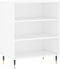 vidaXL - Dressoir - 57x35x70 - cm - bewerkt - hout - wit