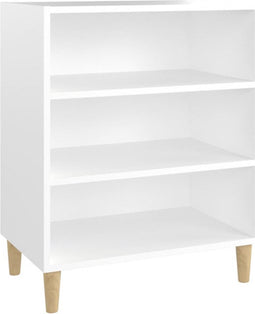 vidaXL - Dressoir - 57x35x70 - cm - bewerkt - hout - wit