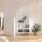 vidaXL - Dressoir - 57x35x70 - cm - bewerkt - hout - wit