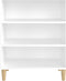 vidaXL - Dressoir - 57x35x70 - cm - bewerkt - hout - wit
