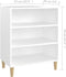 vidaXL - Dressoir - 57x35x70 - cm - bewerkt - hout - wit