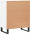 vidaXL - Dressoir - 57x35x70 - cm - bewerkt - hout - wit