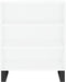 vidaXL - Dressoir - 57x35x70 - cm - bewerkt - hout - wit