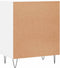 vidaXL - Dressoir - 57x35x70 - cm - bewerkt - hout - wit