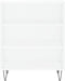 vidaXL - Dressoir - 57x35x70 - cm - bewerkt - hout - wit