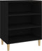 vidaXL - Dressoir - 57x35x70 - cm - bewerkt - hout - zwart