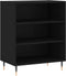 vidaXL - Dressoir - 57x35x70 - cm - bewerkt - hout - zwart