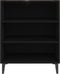 vidaXL - Dressoir - 57x35x70 - cm - bewerkt - hout - zwart