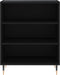 vidaXL - Dressoir - 57x35x70 - cm - bewerkt - hout - zwart
