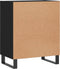 vidaXL - Dressoir - 57x35x70 - cm - bewerkt - hout - zwart