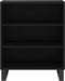 vidaXL - Dressoir - 57x35x70 - cm - bewerkt - hout - zwart