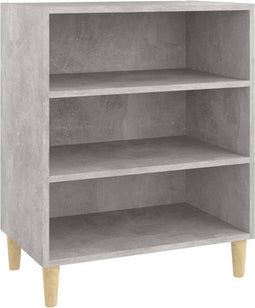 vidaXL - Dressoir - 57x35x70 - cm - spaanplaat - betongrijs