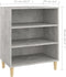 vidaXL - Dressoir - 57x35x70 - cm - spaanplaat - betongrijs