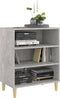 vidaXL - Dressoir - 57x35x70 - cm - spaanplaat - betongrijs