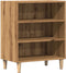 vidaXL - Dressoir - 57x35x75 - cm - bewerkt - hout - artisanaal - eikenkleurig