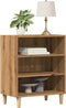 vidaXL - Dressoir - 57x35x75 - cm - bewerkt - hout - artisanaal - eikenkleurig