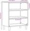 vidaXL - Dressoir - 57x35x75 - cm - bewerkt - hout - artisanaal - eikenkleurig