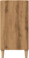 vidaXL - Dressoir - 57x35x75 - cm - bewerkt - hout - artisanaal - eikenkleurig