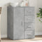 vidaXL - Dressoir - 59x39x80 - cm - bewerkt - hout - betongrijs