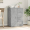 vidaXL - Dressoir - 59x39x80 - cm - bewerkt - hout - betongrijs